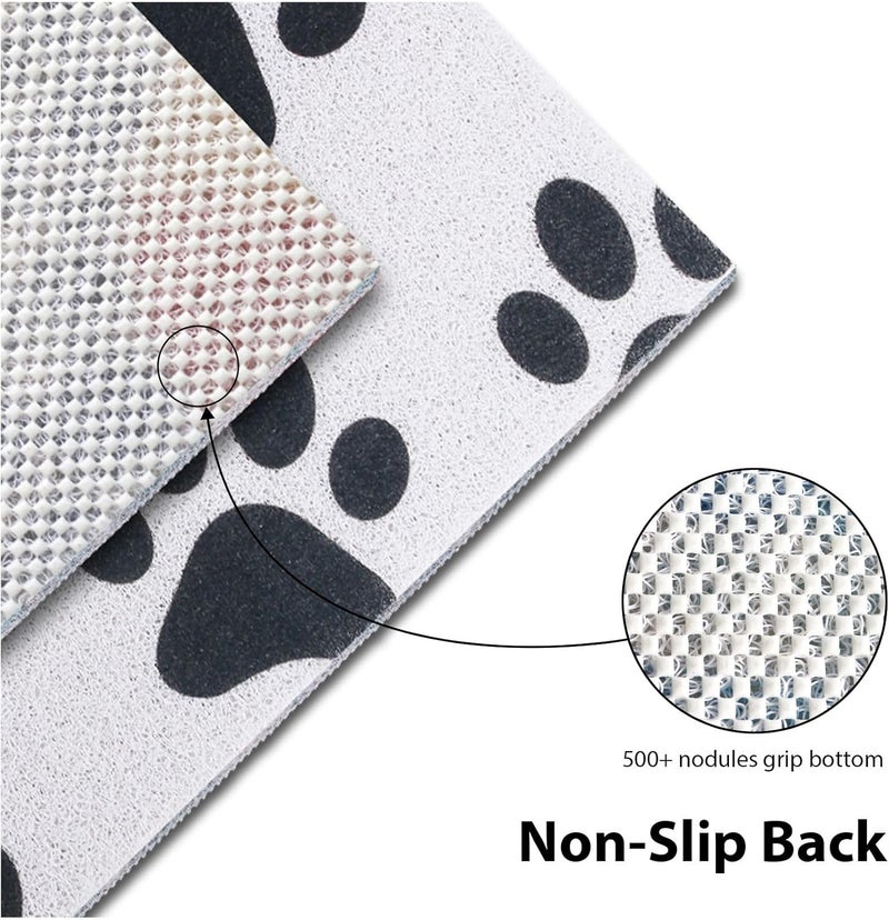 Yonala Extra Large Square Shower Mat, 36 x 36 Inch Stylish Non Slip Shower Mats for Inside Shower with Drain Hole in Middle, Soft Trimmable PVC Loofah Anti Slip Shower Mat, Quick Drying - Image 3